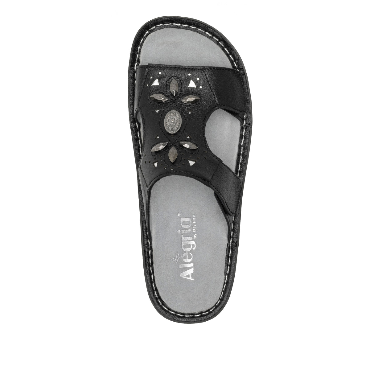 Vanna Black Sandal | Alegria Shoes