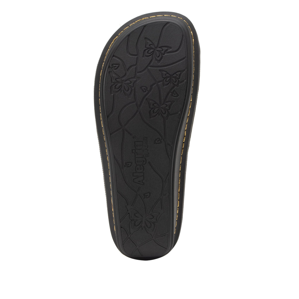 Vanya Oiled Brown slide sandal with cross straps and buckle on a mini outsole - VYA-7412_S6